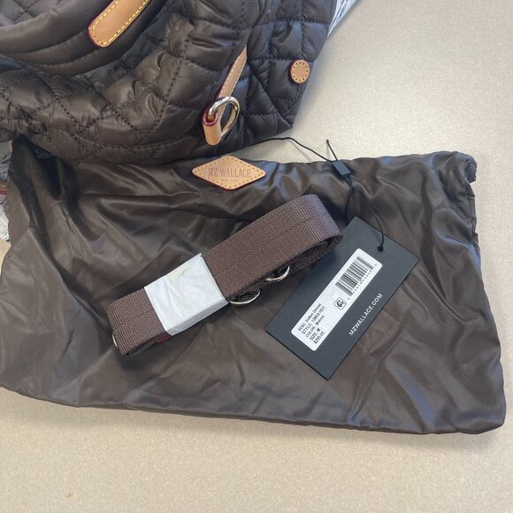 MZ Wallace Walnut Medium Sutton Deluxe Top Handle  Crossbody Bag - NWT - Picture 6 of 11